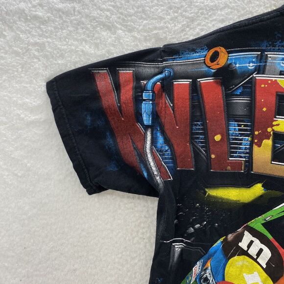 VTG M&M's Kyle Busch NASCAR Chase Authentic T Shirt Men's L All Over Print Tee - Picture 12 of 16